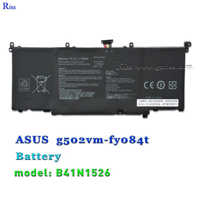 품질  B41N1526 15.2V 64Wh Laptop Battery For ASUS ROG Strix GL502 GL502V GL502VS DB71 공장