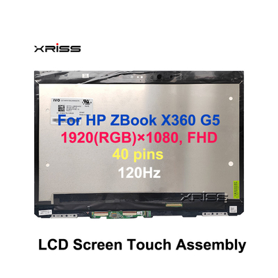 15.6 LCD LED 터치 스크린 집합기 HP ZBook Studio x360 G5 FHD 40pin